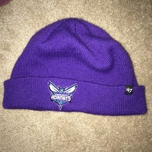 Charlotte Hornets purple beanie